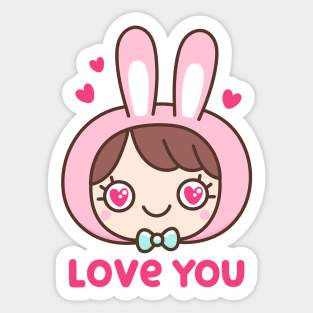 Bunny girl Sticker